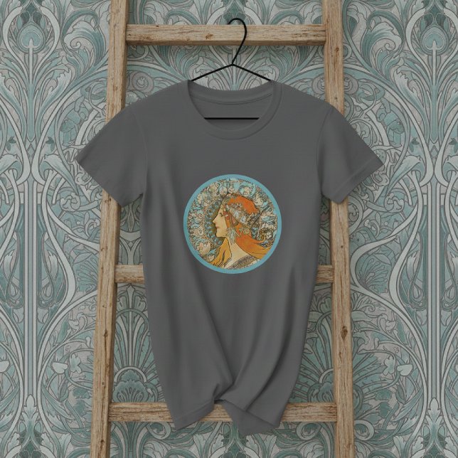 Zodiac Portrait Alphonse Mucha T-Shirt (Creator Uploaded)