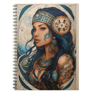 "Zodiac Princess Spiral Notebook" Notebook