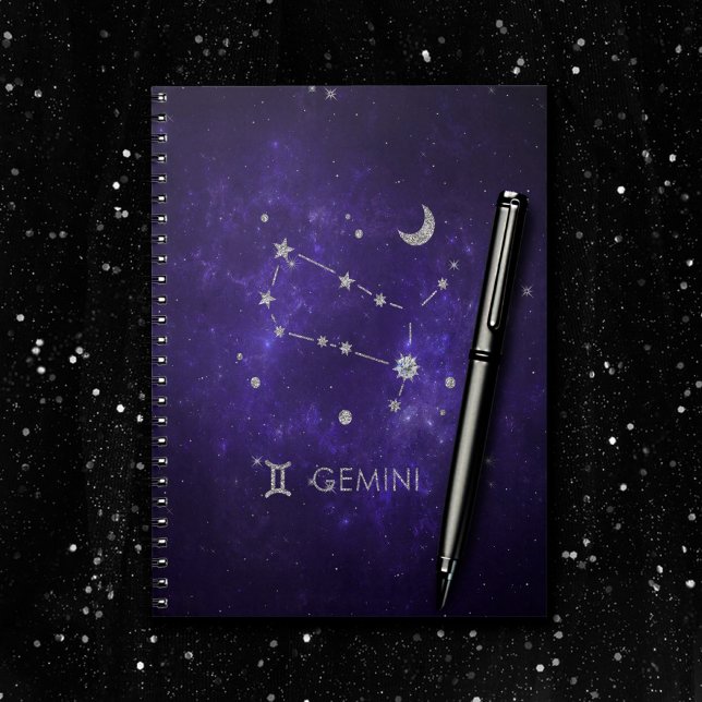 Zodiac Purple Gemini | Cosmic Astrology Horoscope Notebook (Creator Uploaded)