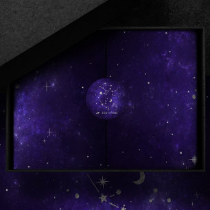 Zodiac Purple Sagittarius Astrology Horoscope Classic Round Sticker