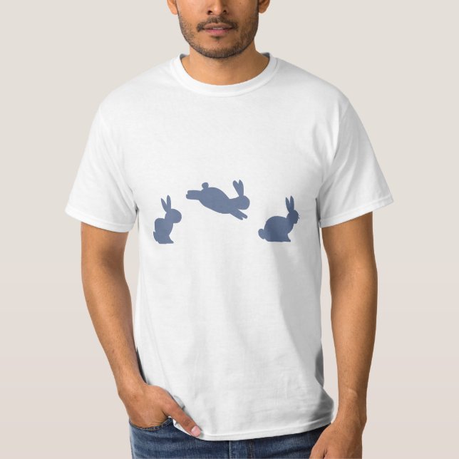 Zodiac Rabbit Blue Energy T-Shirt (Front)