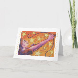 Zodiac Sagittarius 'Happy Birthday' card white