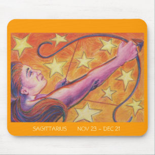 Zodiac Sagittarius mousepad dates