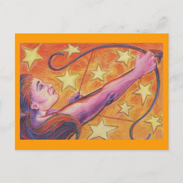 Zodiac Sagittarius postcard (Front)