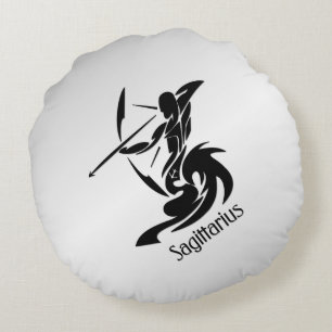 Zodiac Sagittarius Round Cushion