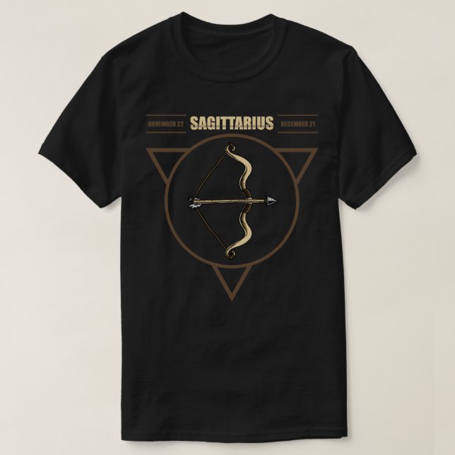 Zodiac Sagittarius T-Shirt (Design Front)