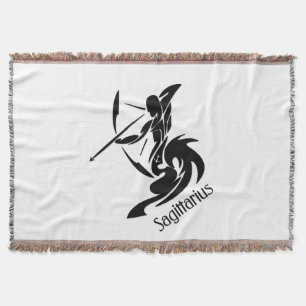 Zodiac Sagittarius Throw Blanket