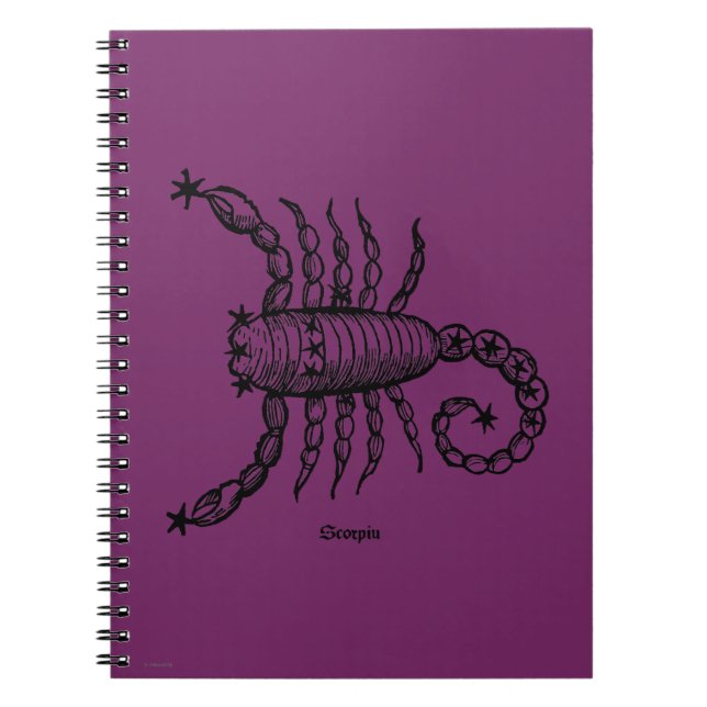 Zodiac: Scorpio, 1482 Spiral Notebook (Front)