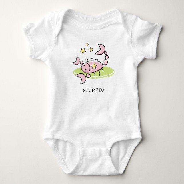 Zodiac Scorpio Baby Bodysuit (Front)