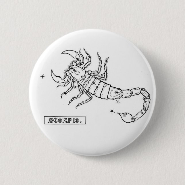 Zodiac Scorpio Button (Front)