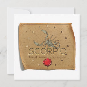 ZODIAC - Scorpio - Personalised Notecard