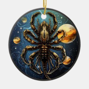 Zodiac Scorpio Personalized Christmas Ornament