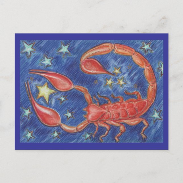 Zodiac Scorpio postcard (Front)