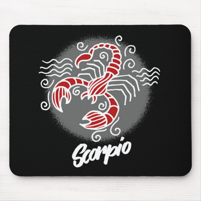 Zodiac Scorpio Symbol Mouse Pad (Front)