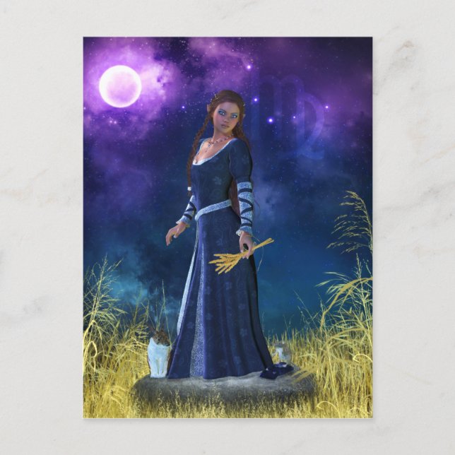 Zodiac Series: Virgo Postcard (Front)