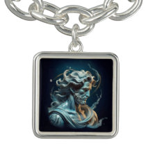 Zodiac Sign Aquarius Marble Star Background