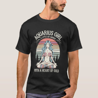 Zodiac Sign Aquarius Sign Constellation Birthday H T-Shirt