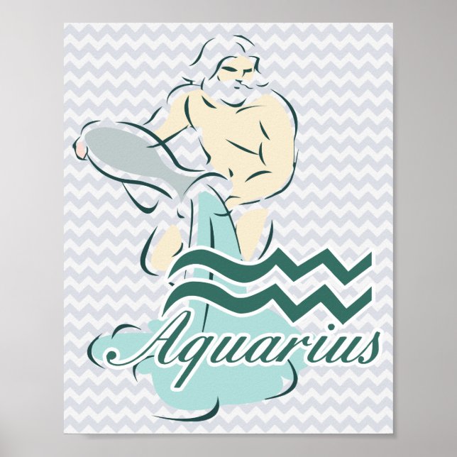 Zodiac Sign Aquarius Symbol (Front)