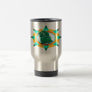 Zodiac Sign Aries Design Gift Travel Mug