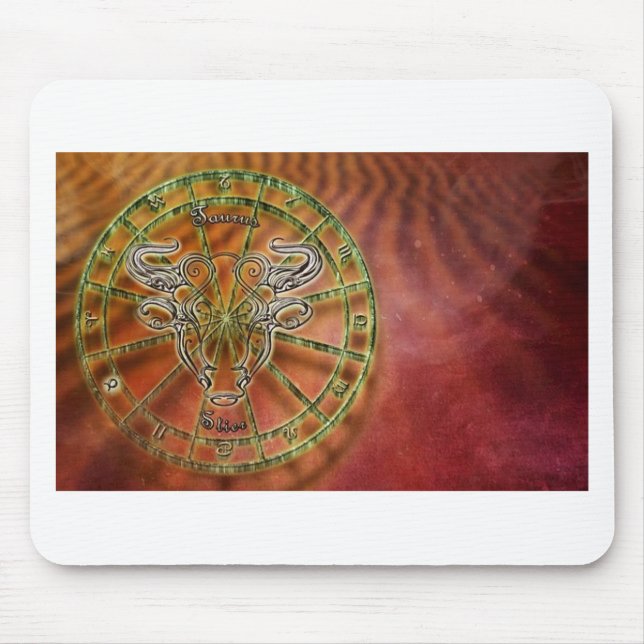 zodiac sign bull- mouse pad (Front)