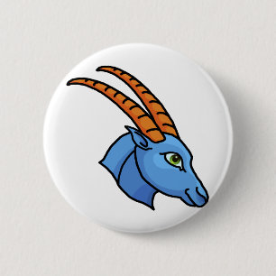 Zodiac sign Capricorn 6 Cm Round Badge