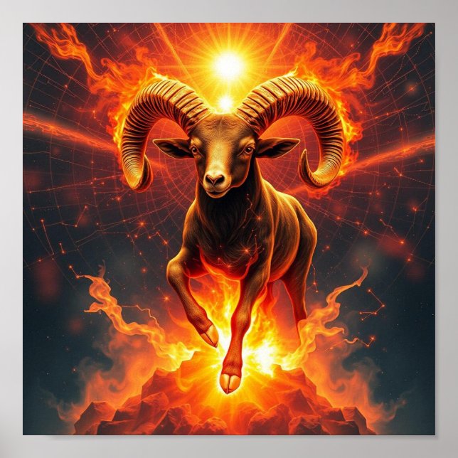 Zodiac Sign Capricorn Poster (Front)