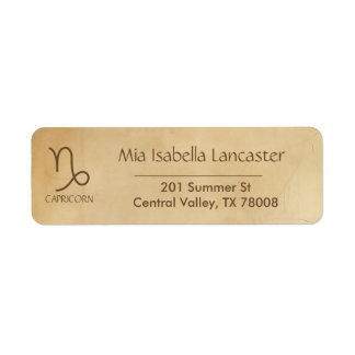 Zodiac Sign Capricorn - Return Address Labels