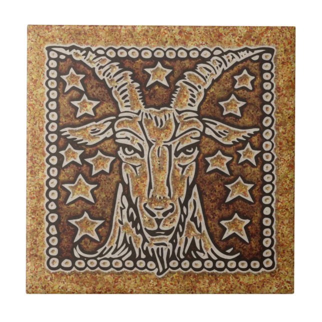 ZODIAC SIGN CAPRICORN TILE (Front)
