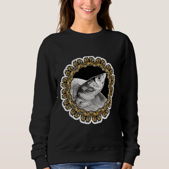 Zodiac Sign Fish Gold Sweatshirt (Front)