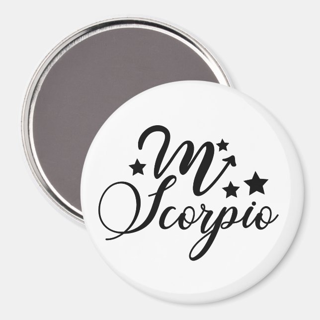 Zodiac Sign For Scorpio Magnet (Front/Back)