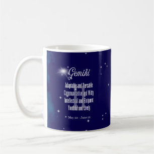 Zodiac Sign Gemini Constellation Coffee Mug