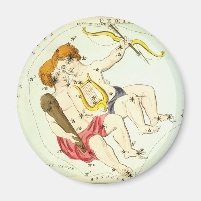 Zodiac Sign: Gemini Magnet (Front)
