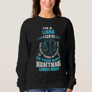 Zodiac Sign Im A Libra Graphic Sweatshirt