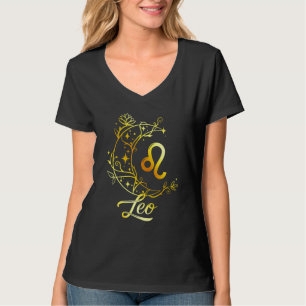 Zodiac Sign Leo Birtday Present For Man Woman tie  T-Shirt