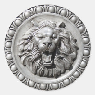 Zodiac Sign Leo Lion Face Sticker