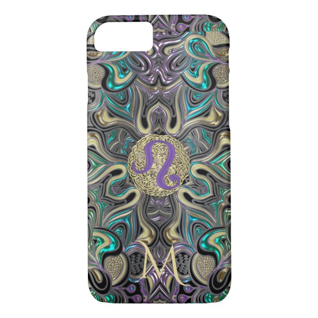 Zodiac Sign Leo Mandala Case-Mate iPhone Case (Back)