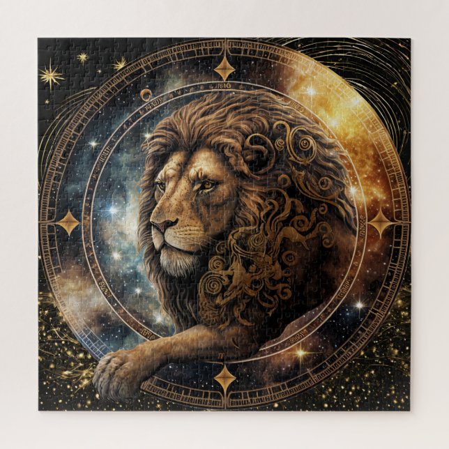 Zodiac Sign Leo Puzzle, 20"x20" 676 pcs. Jigsaw Puzzle (Vertical)
