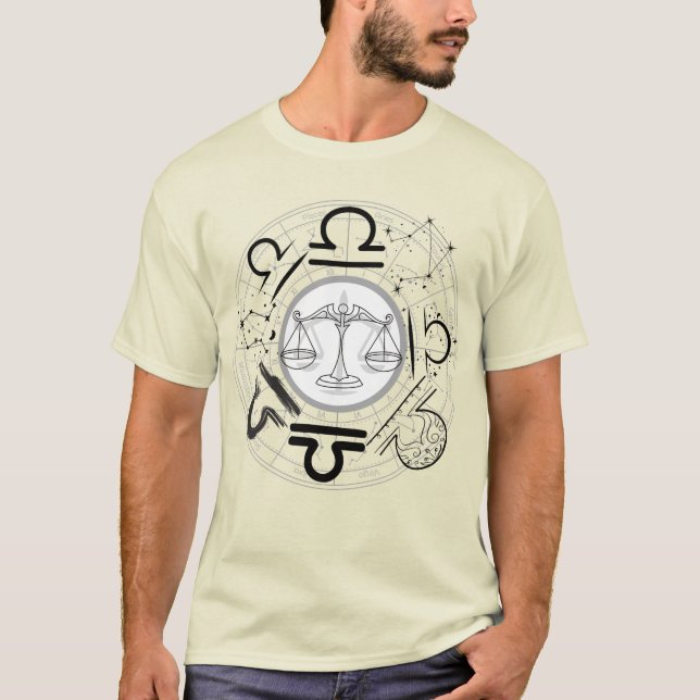 Zodiac Sign - Libra.w T-Shirt (Front)