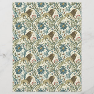 Zodiac sign lion scrapbook paper