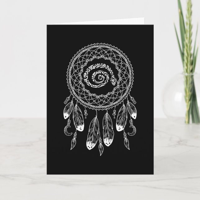 Zodiac Sign Native American Snake Card (Front)