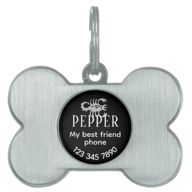 Zodiac Sign  Pet ID Tag (Front)