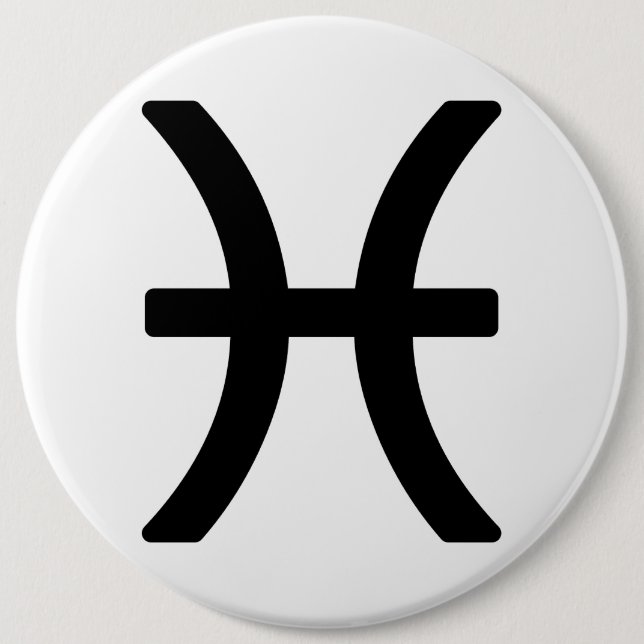 Zodiac sign Pisces 6 Cm Round Badge (Front)