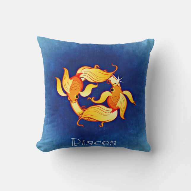 Zodiac sign Pisces Cushion (Front)