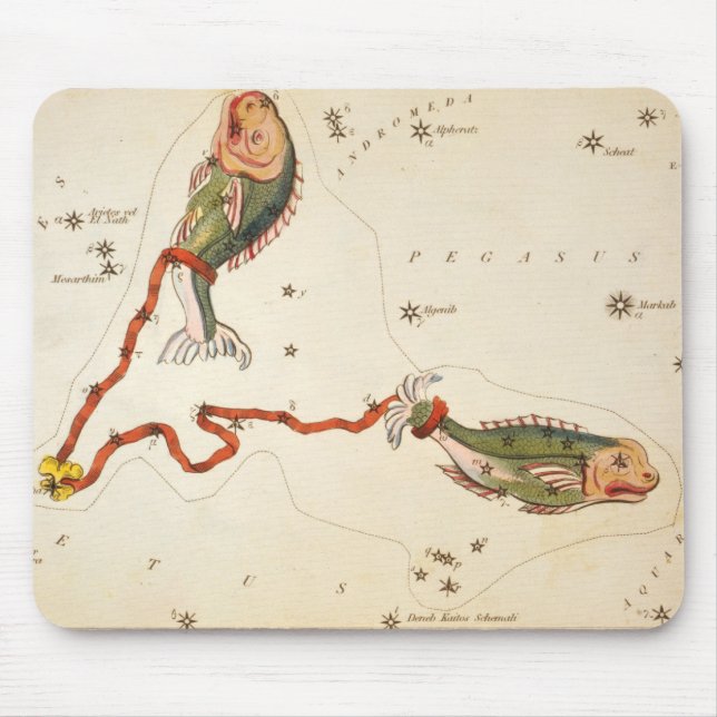 "Zodiac Sign: Pisces" mousepad (Front)