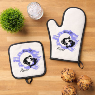 Zodiac sign - Pisces Oven Mitt & Pot Holder Set