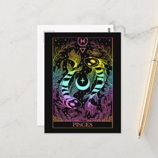 Zodiac sign Pisces Tarot card
