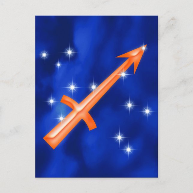 Zodiac sign Sagittarius Postcard (Front)