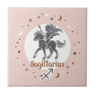 Zodiac Sign Sagittarius Tile