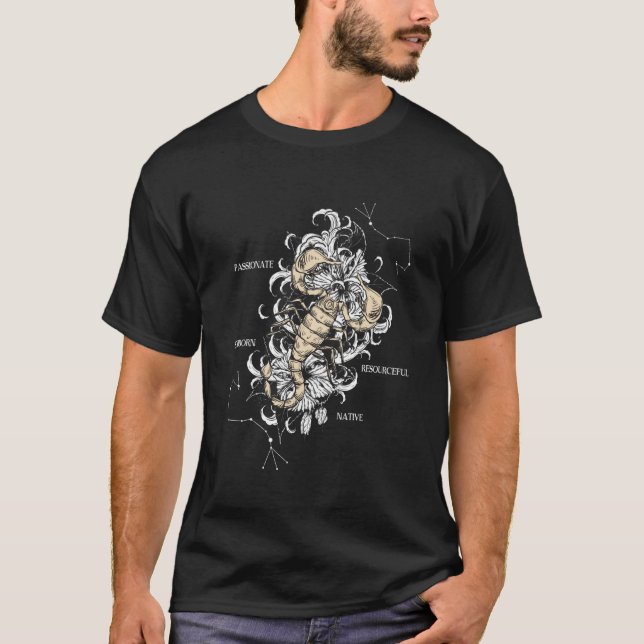 Zodiac Sign Scorpio T-Shirt (Front)