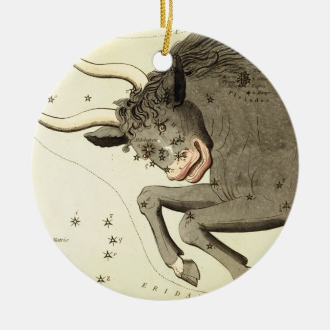 Zodiac Sign: Taurus ornament (Front)